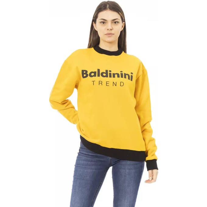 Geel Sweater met Ronde Hals