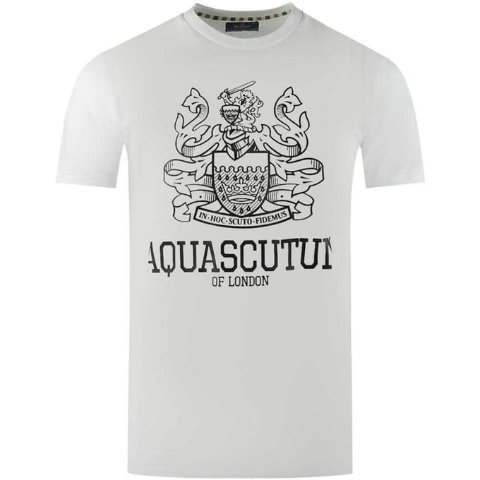 Aquascutum Heren Londen Aldis T-shirt (Wit)