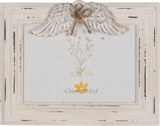 Clayre & Eef Fotolijst 18x13 cm Wit MDF