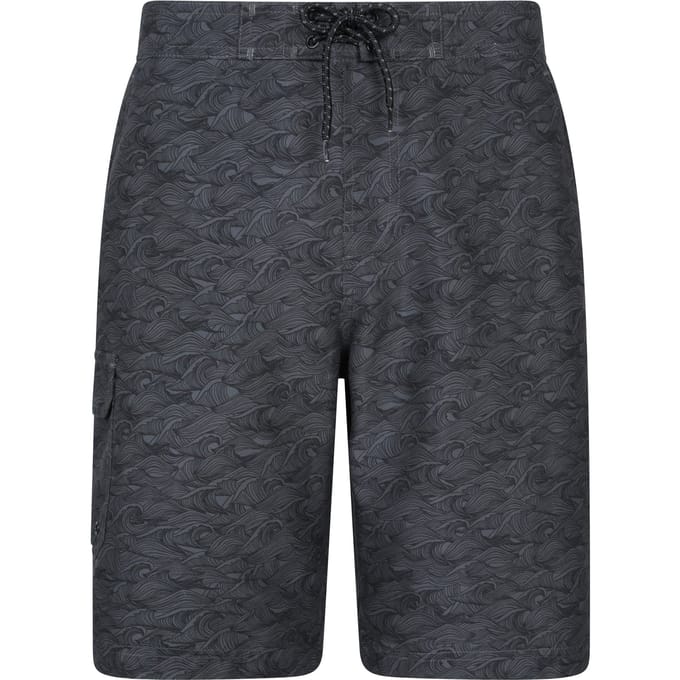 Mountain Warehouse Heren Ocean Wave Boardshorts (Donkergrijs)