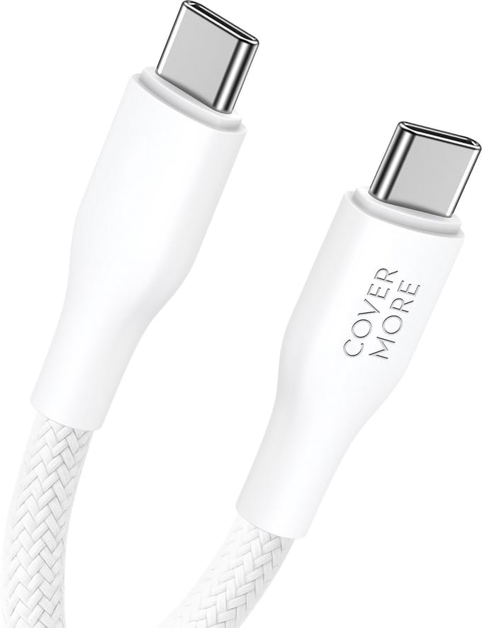 Usb C kabel - Super fast charge en quick charging - Oplaadkabel - Datakabel - Snellader - Geschikt voor Samsung galaxy telefoon en tab - Stevig - Lange levensduur - 1m - Wit