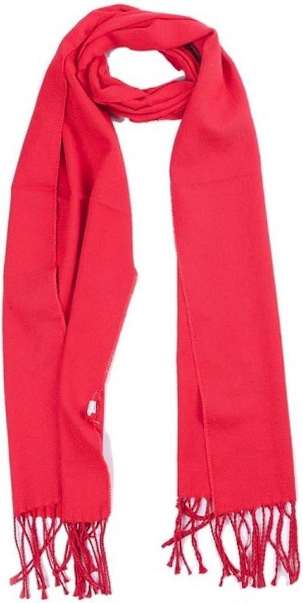 Sjaal Rood Franjes