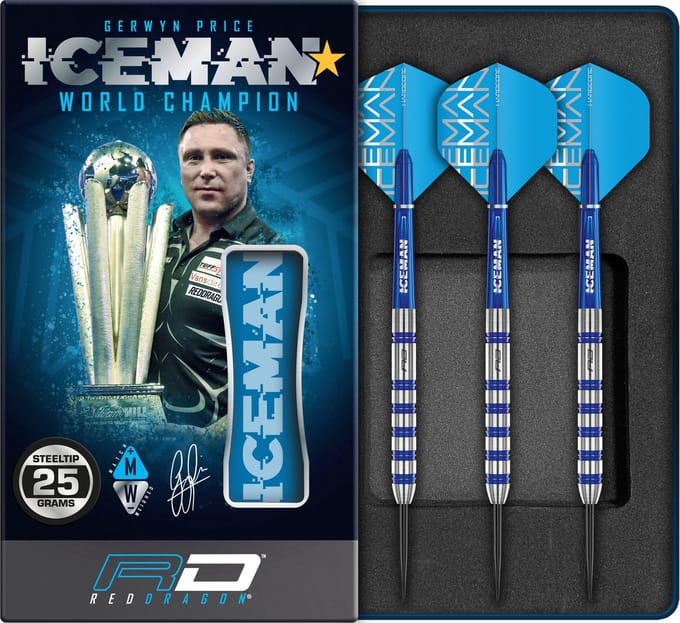 Red Dragon Gerwyn Price Iceman Challenger 80% - Dartpijlen