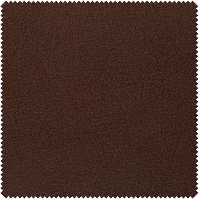 Fleece stof "Antipeeling", uni - Bruin