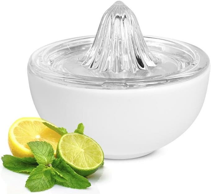 2-in-1 citruspers met porseleinen schaal voor vers sap