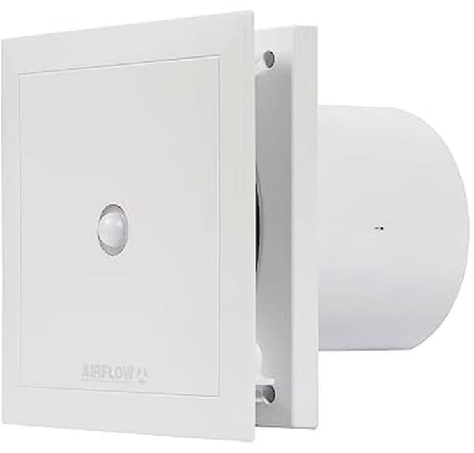 Geluidsarme Afvoerventilator met Timer en Bewegingssensor - 100mm