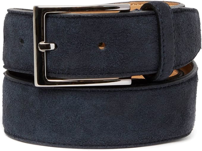 SADDLER Leren Riem Envall Belt W85 Blue Blauw
