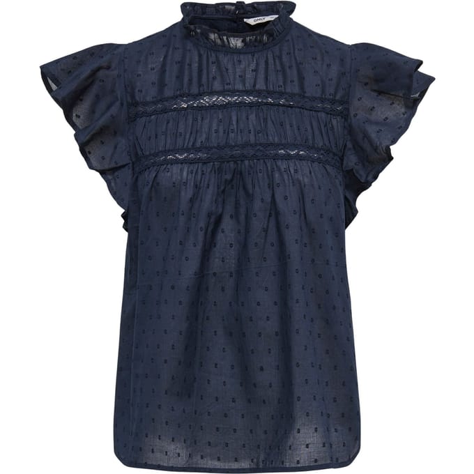 regular fit blousetop van puur katoen model 'KATTI'