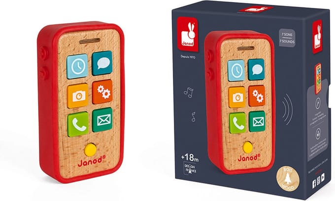 Janod - Speelgoedtelefoon - Telefoon met geluid