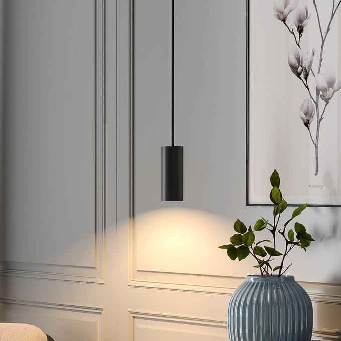 Deko Light Can 150, 1x 7,5 W GU10, Schwarz 342255 Hanglamp GU10 7.5 W Zwart