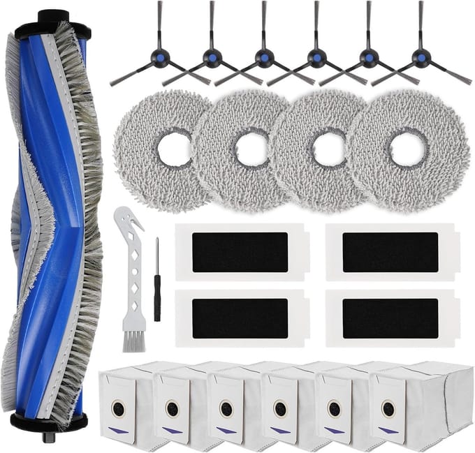 21-Pack Accessoires geschikt voor ECOVACS Deebot T30 PRO OMNI/T30 OMNI Robot Vacuüm