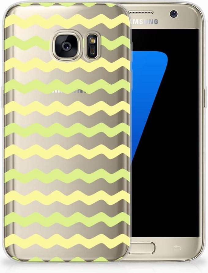 Samsung Galaxy S7 TPU bumper Waves Yellow