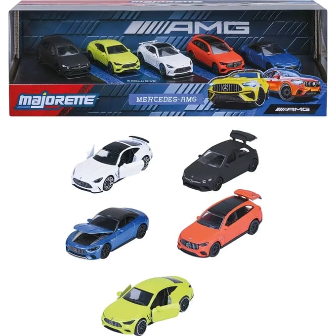 Majorette Mercedes AMG 5-pack Giftpack Voertuigen Speelgoed voertuigen Diverse speelgoedvoertuigen
