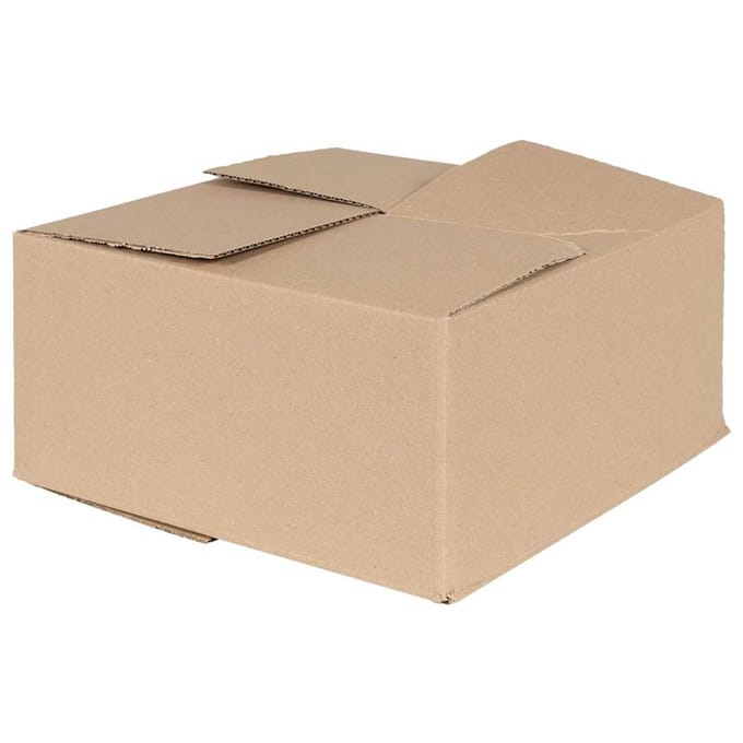 vidaXL - Vouwdoos - met - opslag - 50 - st - Naturel - 30 - x - 30 - x - 15 - cm - Karton