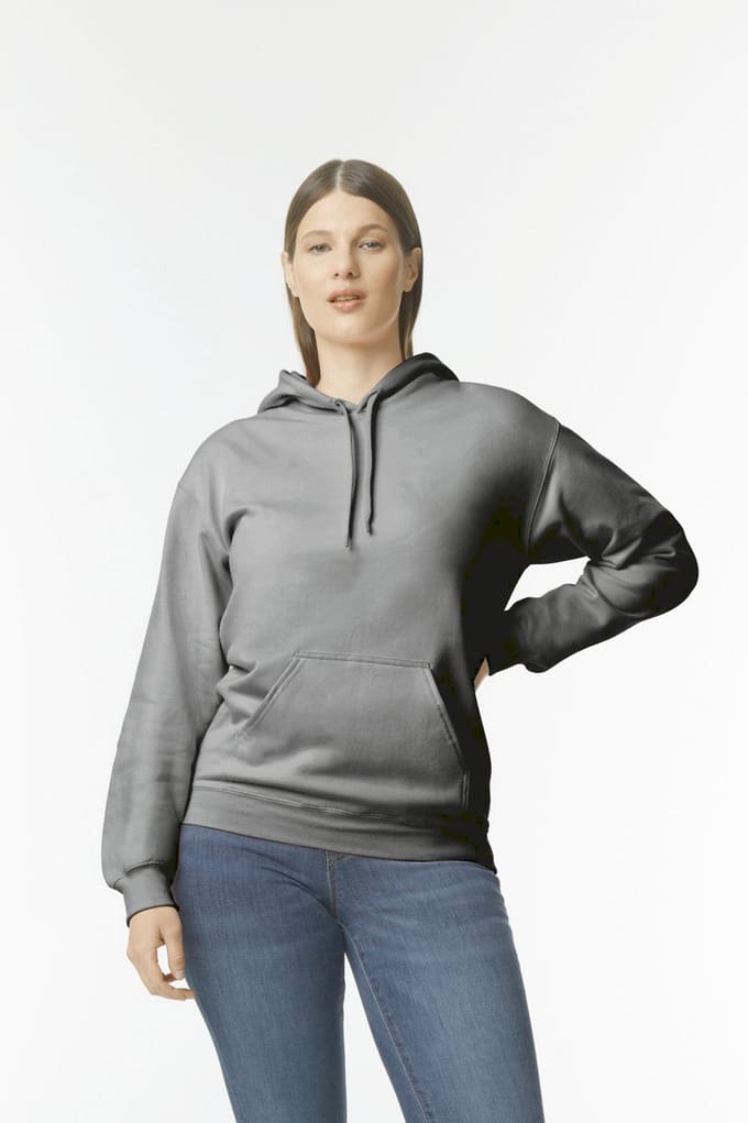 Gildan Sweater met capuchon Midweight Softstyle GISF500 - Charcoal - XXL