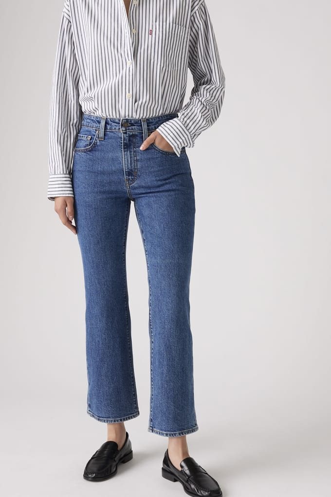 Levi's 725 Authentic Kick Boot Mosey Mid Stone Taglia: W33L29 | Jeans Outlet | Donna