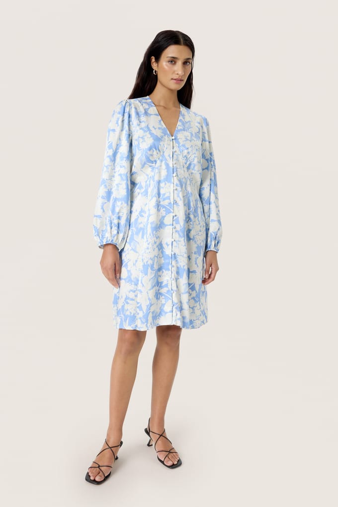 Dames lange mouwen jurk met print Soaked in Luxury Becca