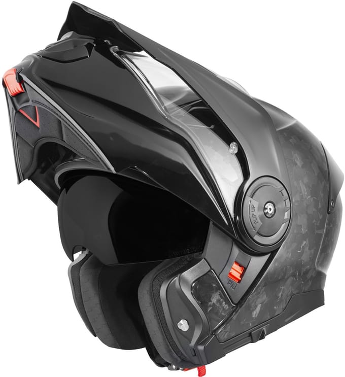 Bogotto FG-102 Forged Carbon Systeemhelm - Helm