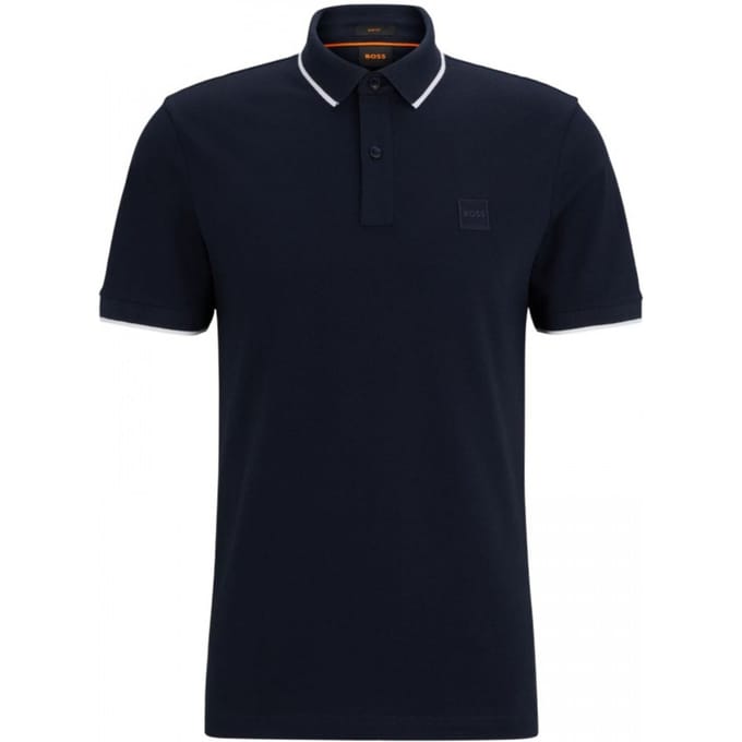 Boss Heren Polo Passertip Donkerblauw - Maat M