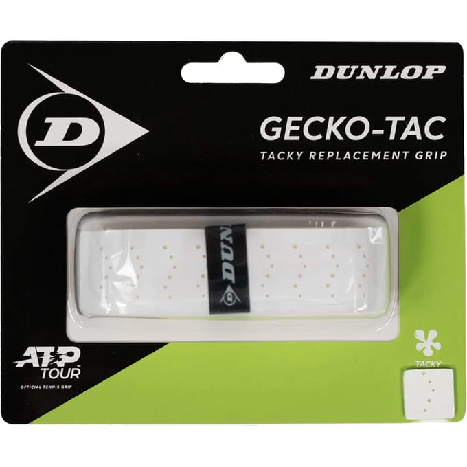 Dunlop D TAC GECKO-TAC REP GRIP WHT 1PC BLISTER Unisex Grip - Wit