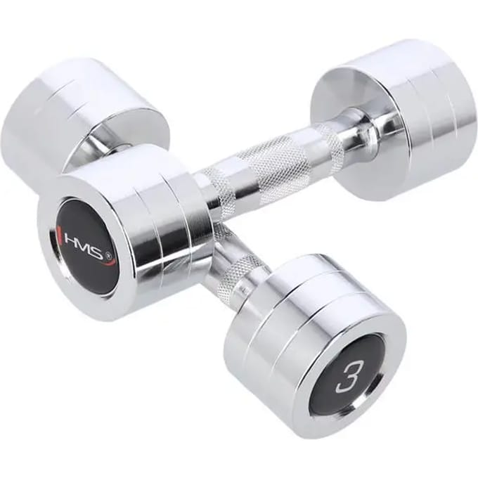 HMS Chroom Dumbbell Set - 2 x 3 kg