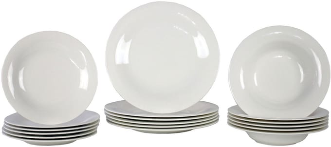 Teller-Set New Cottage Basic Set van 18