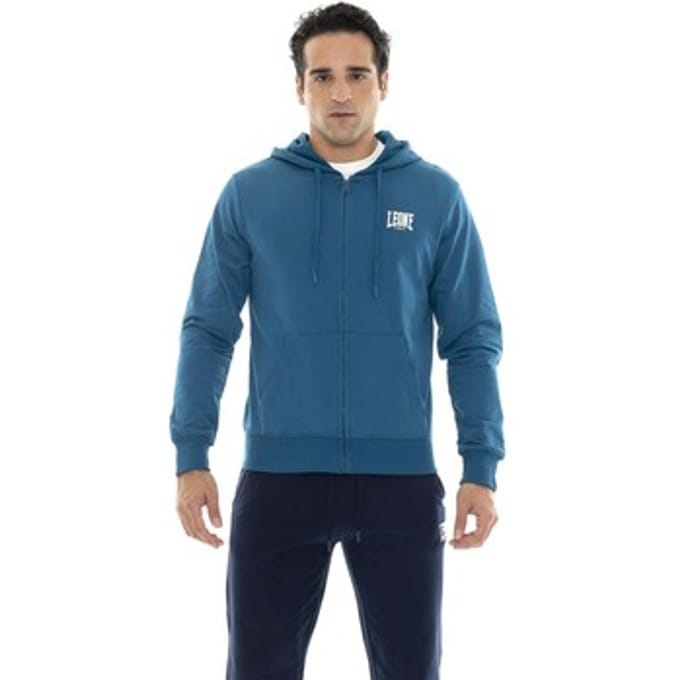 Capuchon sweaters Leone 1947 Man Hoody Full Zip Basic Small Logo