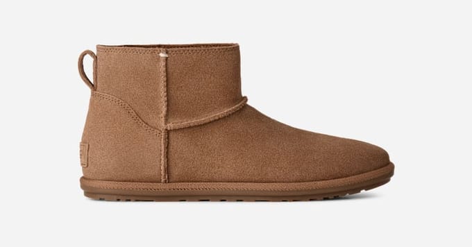 UGG® Classic Mini Deconstructed for Women in Brown, Size 9, Leather