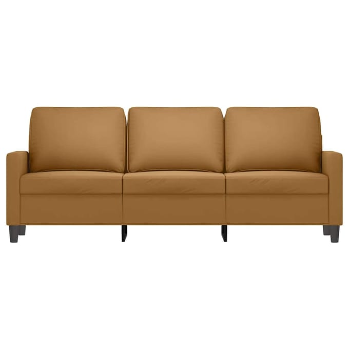 vidaXL - Driezitsbank - 180 - cm - fluweel - bruin