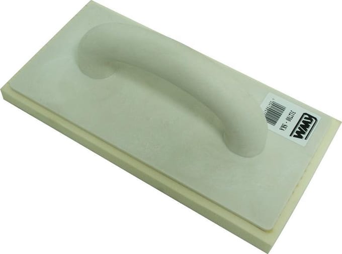 Schuurbord Nylon Rubber - 280 x 140 mm - Wit