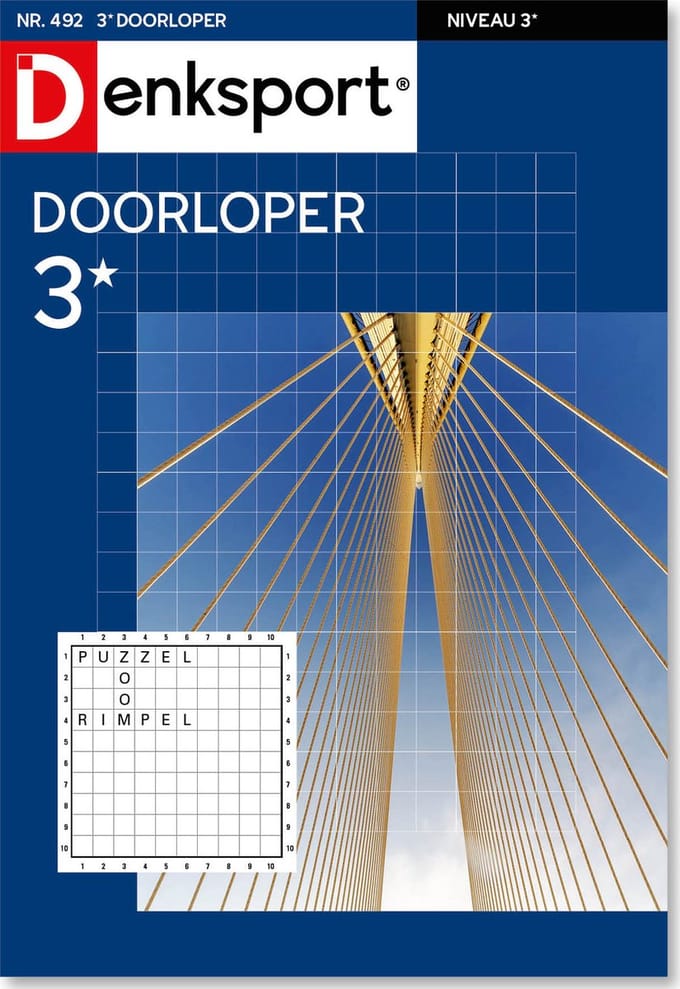 Denksport Puzzelboek Doorloper 3*, editie 492