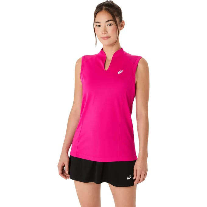 ASICS Court Tanktop Dames-neonroze
