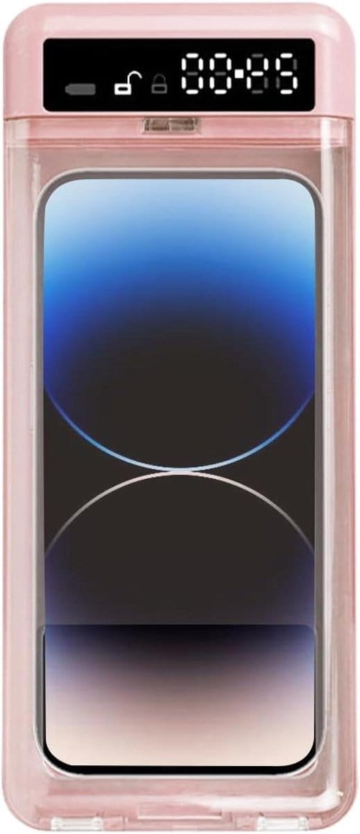 Telefoon Kluis - Tijdslot Doos - Zelfdiscipline Trainen - Verstelbare Timer - 21.5 cm Lengte - Roze