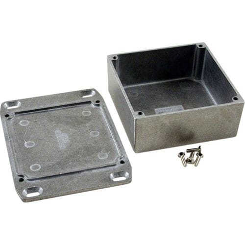 Hammond Electronics 1590YFL Universele behuizing 92 x 92 x 42 Aluminium Natuur 1 stuk(s)