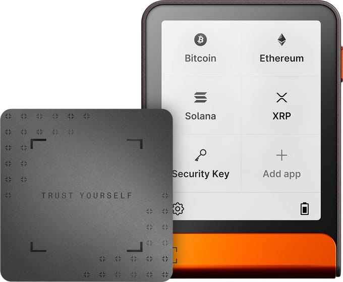 Ledger Flex – Crypto Hardware Wallet met Touchscreen – 15.000+ Coins & NFT’s – Bluetooth, USB-C & NFC – Inclusief Ledger Recovery Key - Orange