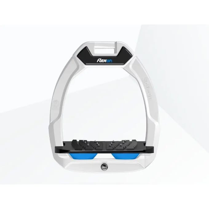 Veiligheidseisen voor paardrijden Hellend Ultra Grip Wit/Zwart/Blauw Flex-On Safe-On