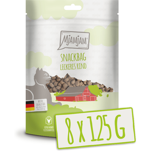 MjAMjAM - Snackzak - Smakelijk Rundvlees 125 g x 8