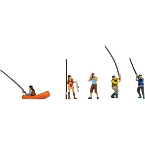 NOCH 15891 H0 Vissers figuren Geverfd