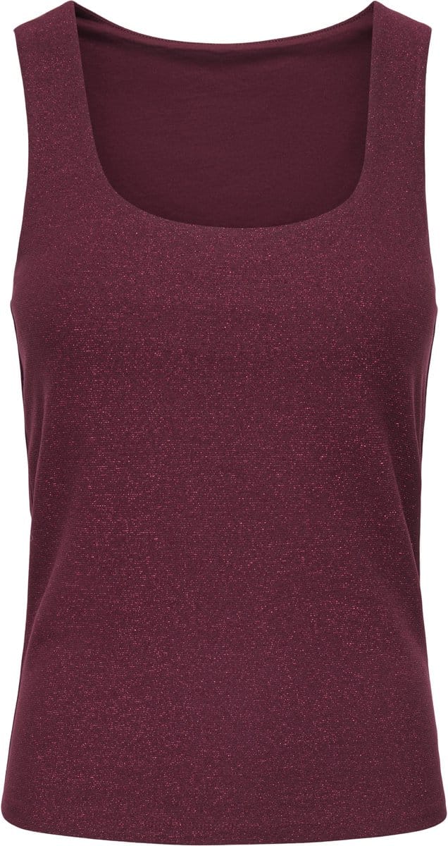 Only Onlea glitter s/l 2-ways top jrs noos chocolate tr