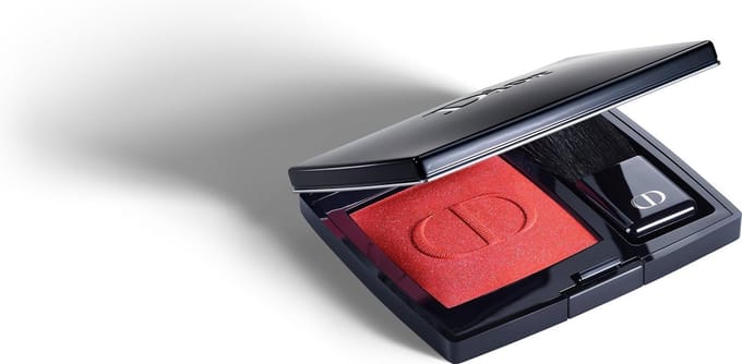 Christian Dior Rouge Satin Finish Blush Compact Powder 999 Red 6.7 g