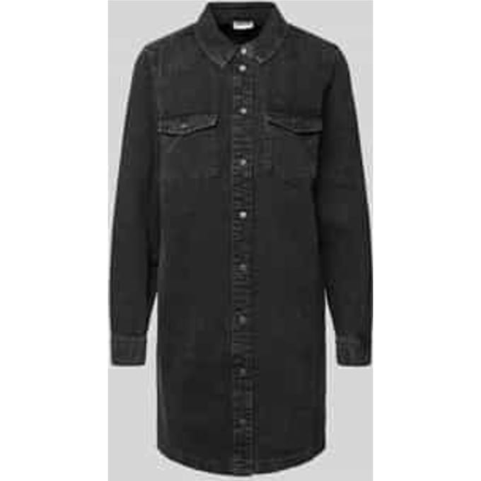 Jeansjurk met platte kraag, model 'NEW SIGNE'