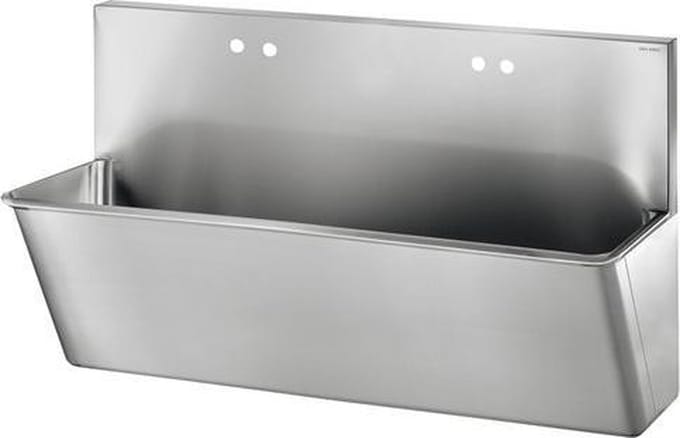Medische scrub met hoge spatwand