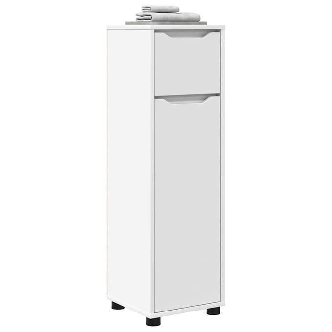 vidaXL - Badkamerkast - Wit - 30,5 - x - 30 - x - 101 - cm - Bewerkt - hout