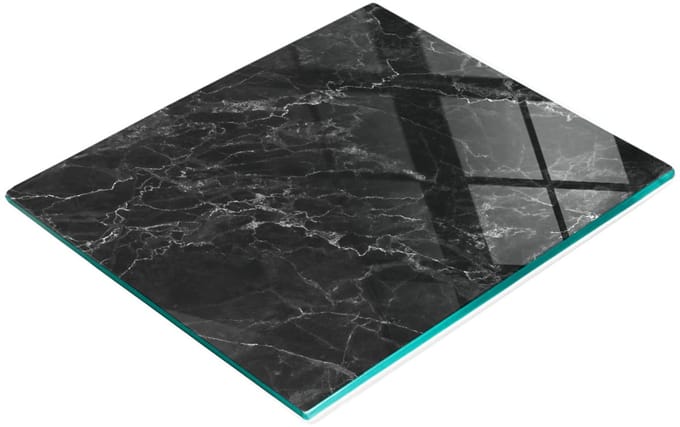 Gehard multifunctioneel decoratief bord van zwart marmer, 60x52 cm