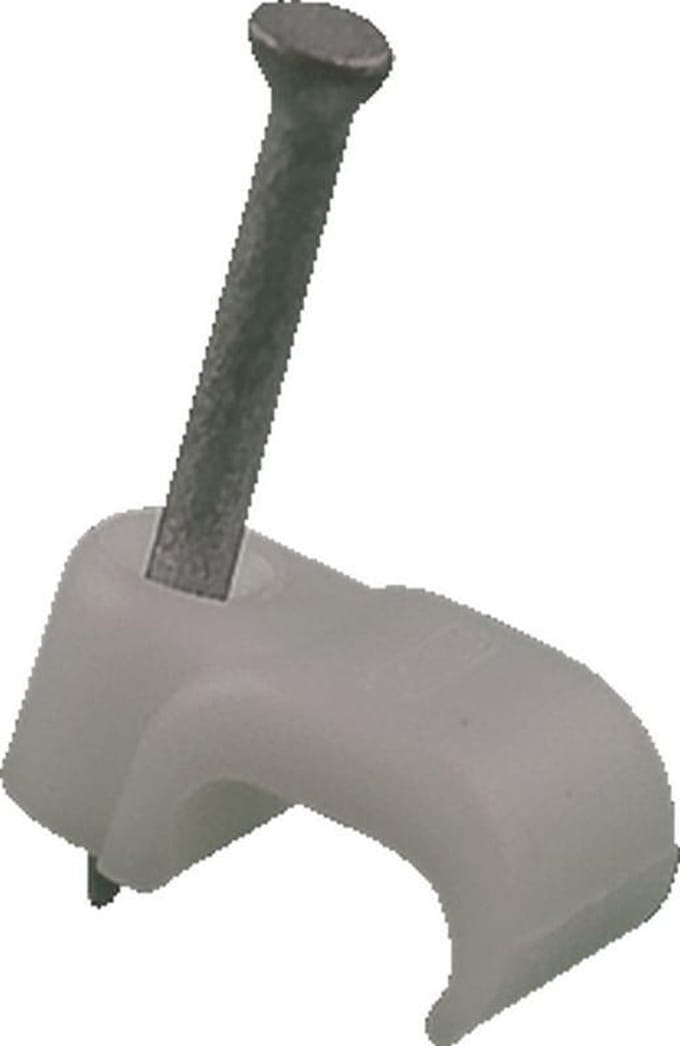 MEPA spijkerclip SP, kunstst, zuiver wit, diam 5 - 6mm