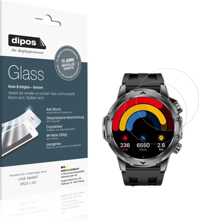 dipos – 2x Pantserfolie geschikt voor LIGE SMART EF23 1.53 | 9H Screenprotector