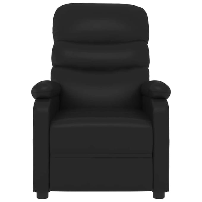 vidaXL - Fauteuil - verstelbaar - kunstleer - zwart