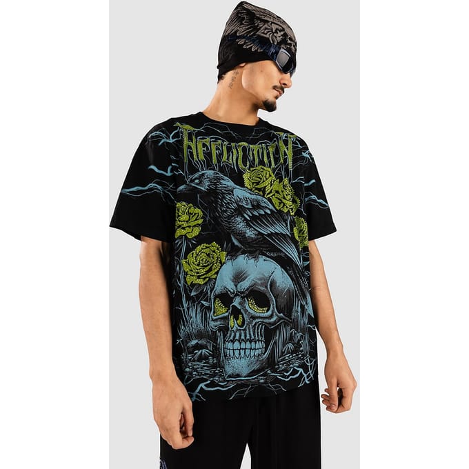 Affliction Midnight Curse T-Shirt patroon