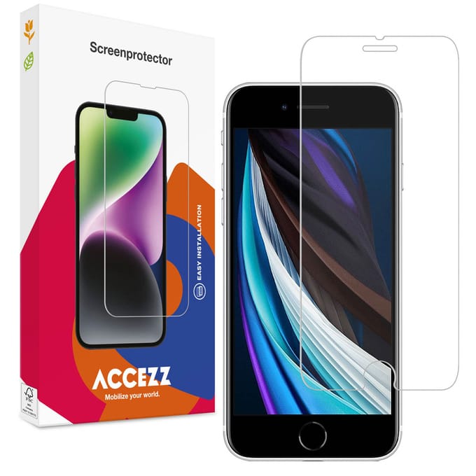Accezz Screen Protector - Geschikt voor Apple iPhone SE (2022) / SE (2020) - Gehard Glas Screenprotector