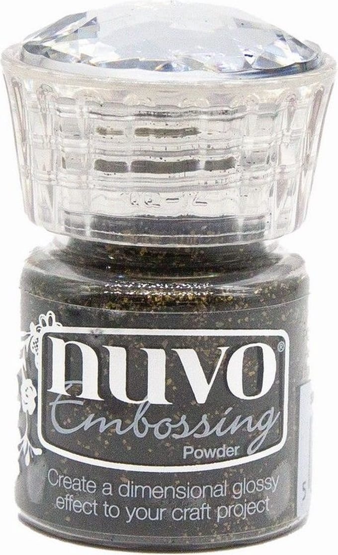 Nuvo Christmas Magic Embossing Powders Carbon Sparkle